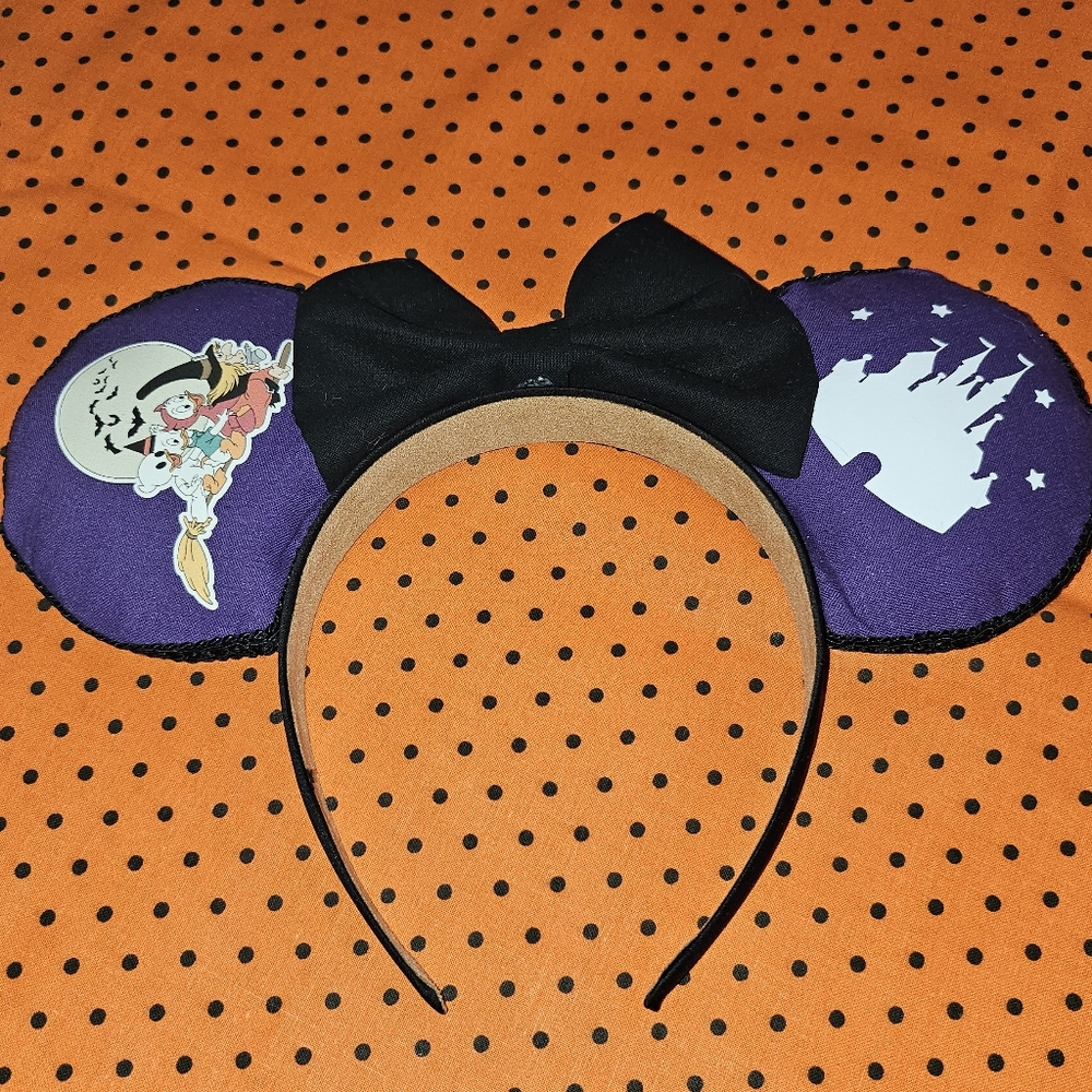 Halloween Disney Ears, Purple/Black w/ Huey, Dewey and Louie
